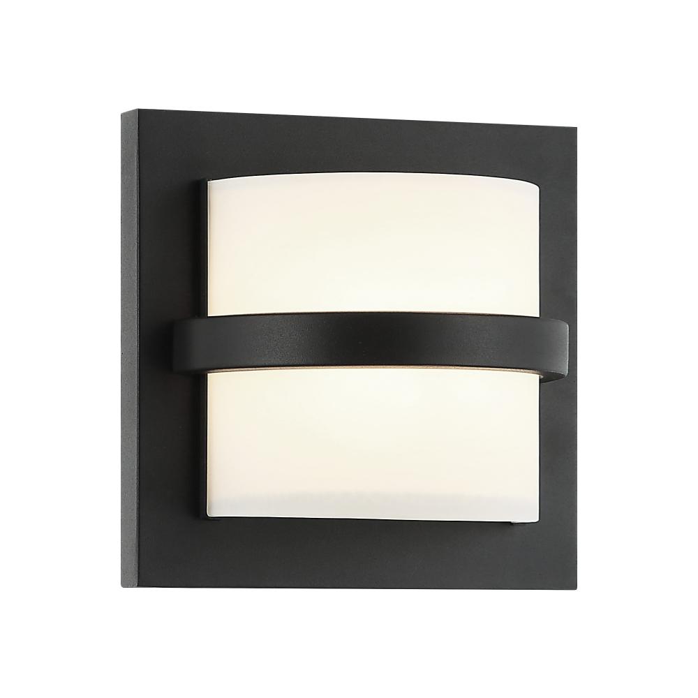 1 LT 7â€W "BRAMPTON" MATTE BLACK WALL SCONCE