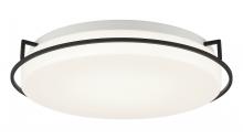 Matteo Lighting M14115MB - 1 LT Ø15” "BRAMMERTON" MATTE BLACK FRAME CEILING MOUNT