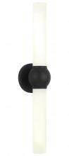 Matteo Lighting S00612MB - 2 LT 25"H "PIERCE" MATTE BLACK WALL SCONCE