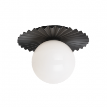 Matteo Lighting X83101BKOP - Modern Ruff Flush Mounts