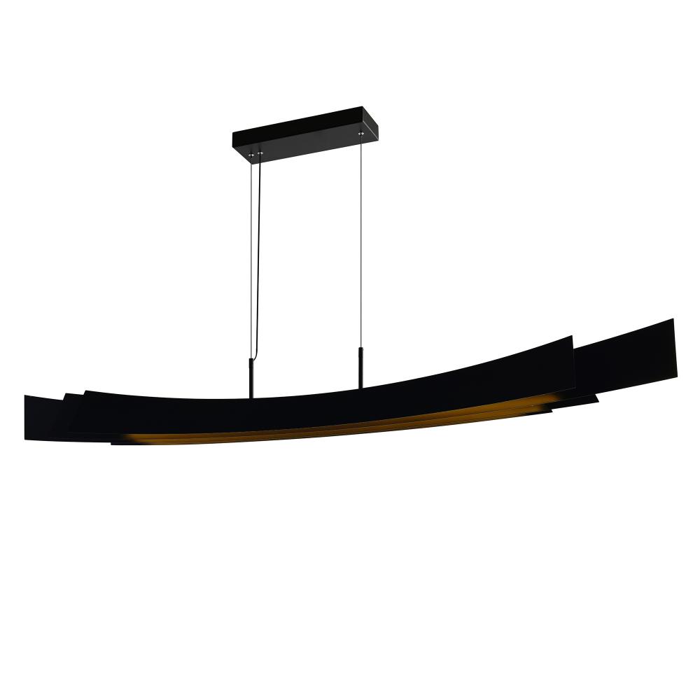 Candora Integrated LED Black Island/Pool Table Light