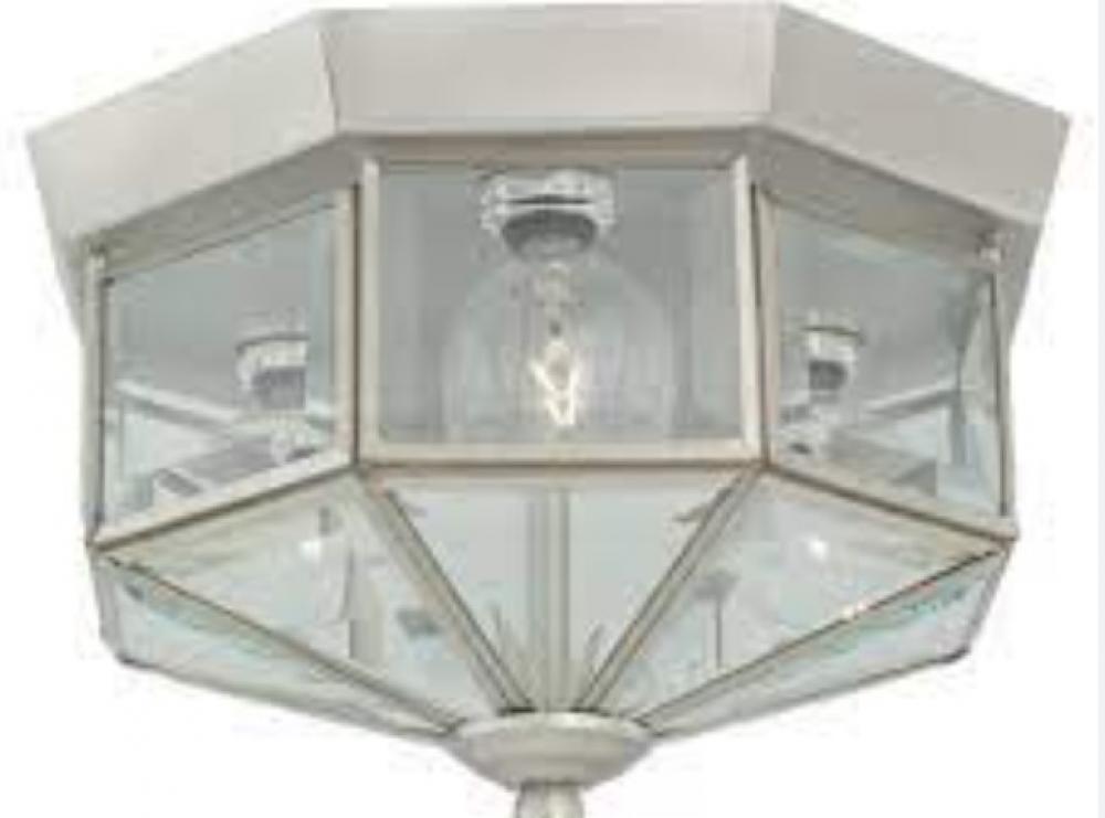 Grandover 3Lt Outdoor Flush Mount - Brushed Nickel