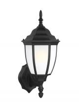 Generation Lighting 89940EN3-12 - Bakersville traditional 1-light LED outdoor exterior wall lantern in black finish with smooth white