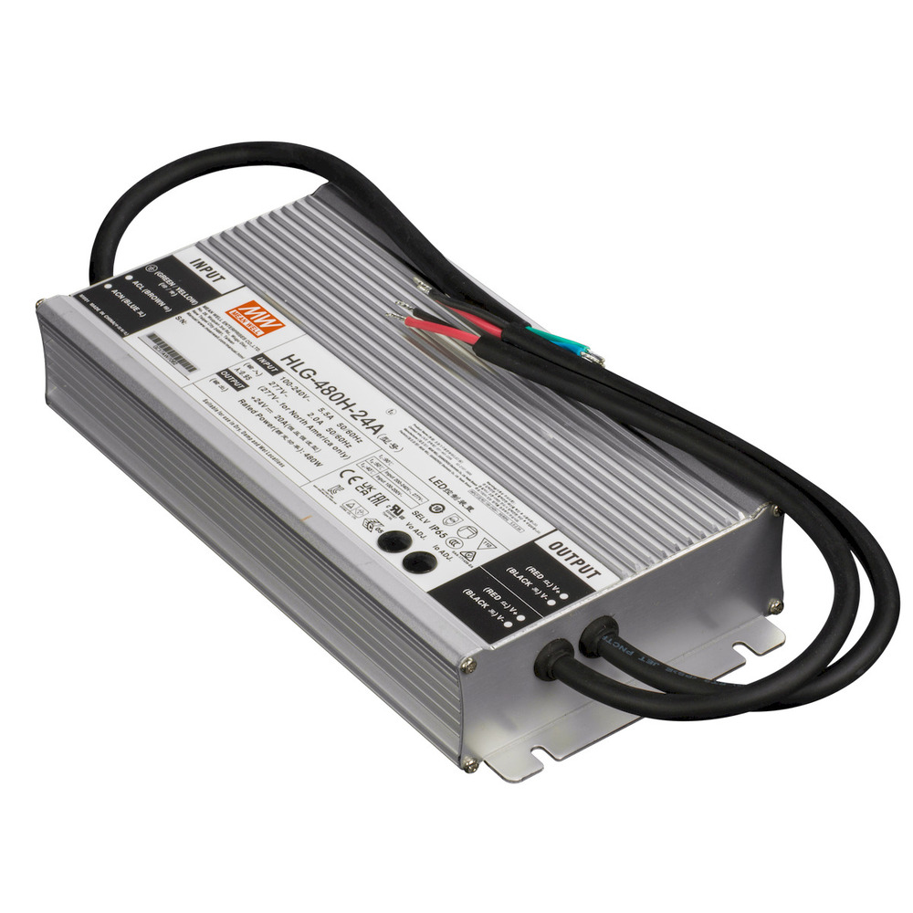 LED Driver, IP65, PFC, 480W, 24V