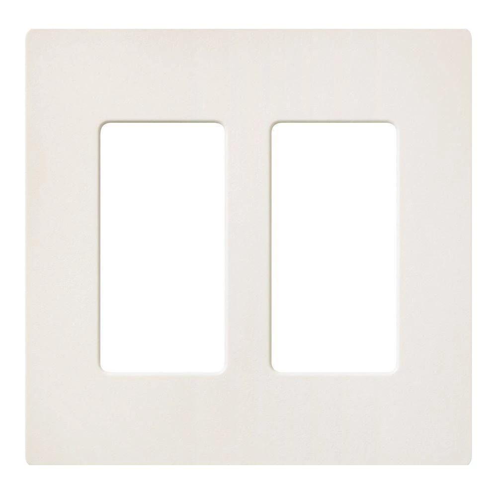 SATIN COLOR 2-GANG WALLPLATE BISCUIT