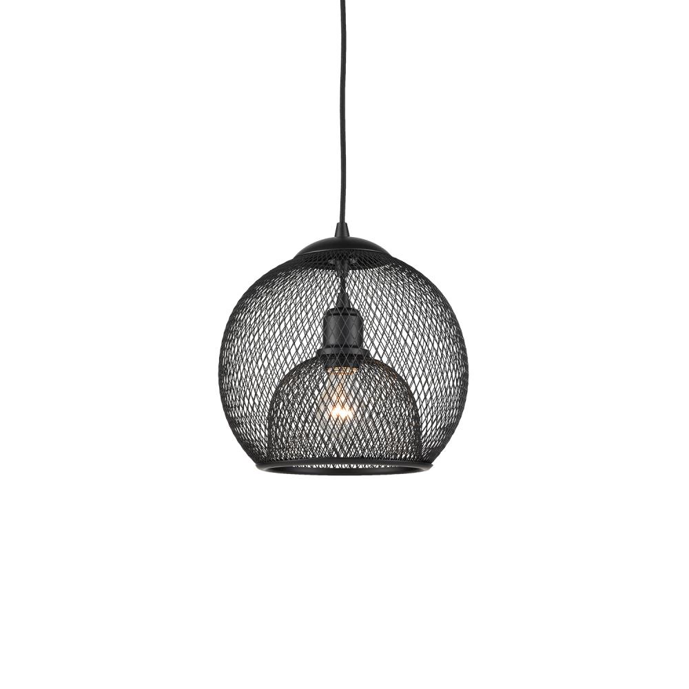 Gibraltar 12-in Black 1 Light Pendant