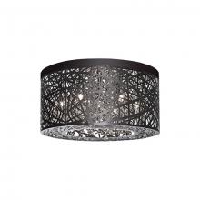  510106BZ - Six Lamp Ceiling with Bronze Laser Cut Shade