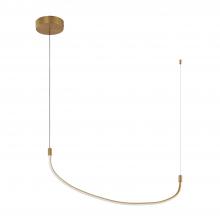 Kuzco Lighting Inc LP89036-BG - Talis 36-in Brushed Gold LED Linear Pendant