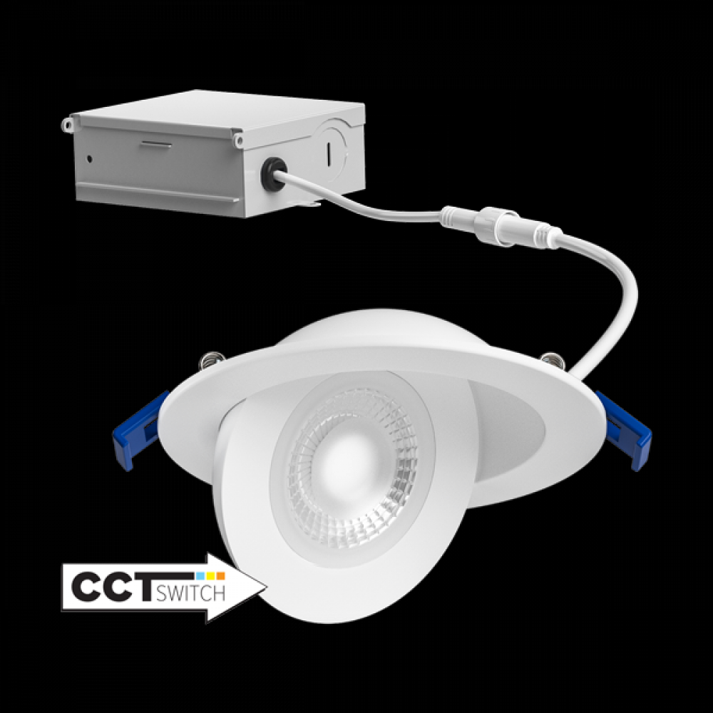 4" Floating Adjustable Eyeball Downlight with 5-CCT Switch