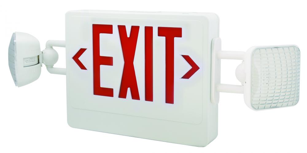 COMBO EXIT & EMERGENCY RED