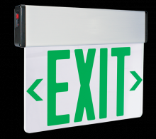 Elco Lighting EDGLIT1RG - LED Edge Lit Exit Sign with Battery Backup