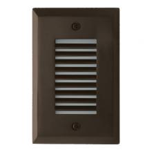 Elco Lighting ELST9230BZ - Mini LED Step Light with Angled Louver