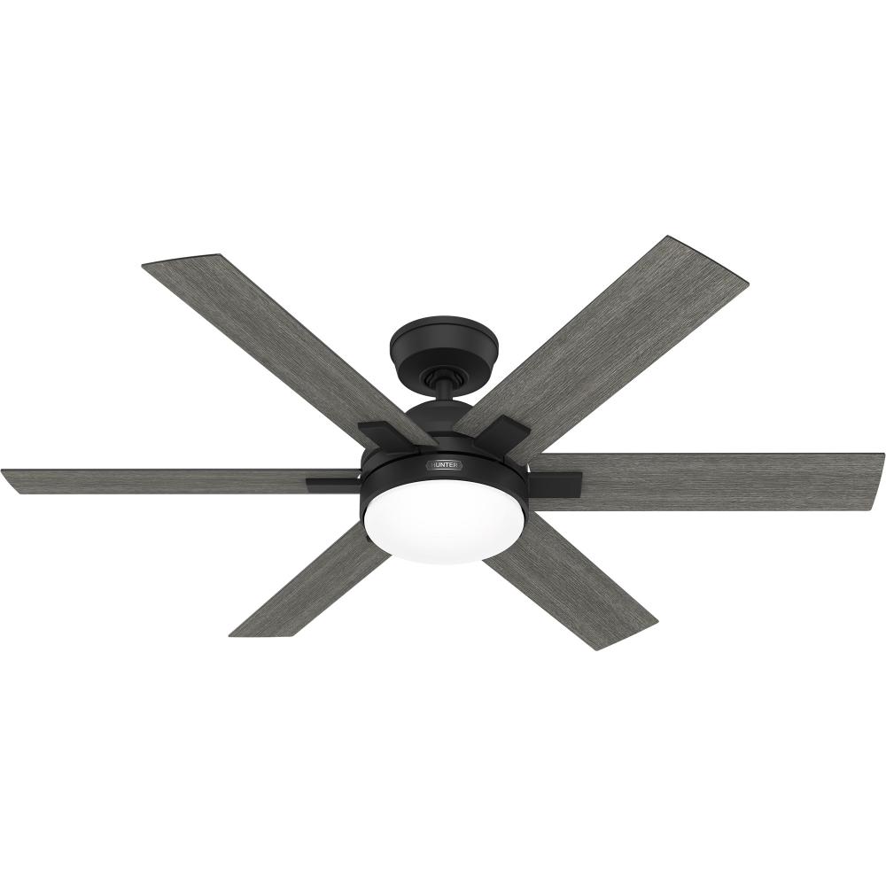 Hunter 52 inch Georgetown ENERGY STAR® HunterExpress Matte Black Ceiling Fan with LED Light Kit