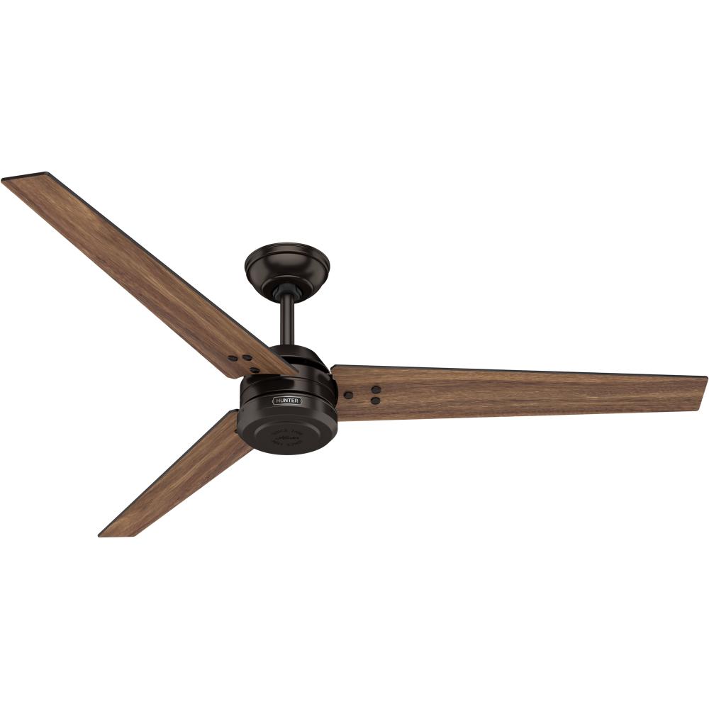 Hunter 60 inch Cassius ENERGY STAR® Premier Bronze Damp Rated Ceiling Fan and Wall Control