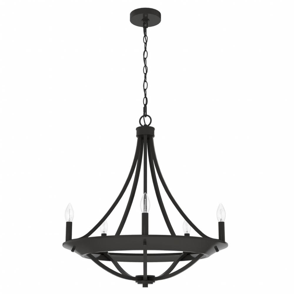 Hunter Perch Point Noble Bronze 5 Light Chandelier Ceiling Light Fixture