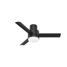 Hunter 51333 - Casablanca 44 in Gilmour Matte Black Low Profile Damp Rated Ceiling Fan w/ LED LT Kit