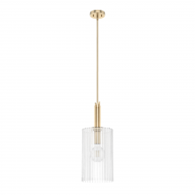 Hunter 19789 - Hunter Gatz Alturas Gold with Clear Glass 1 Light Pendant Ceiling Light Fixture