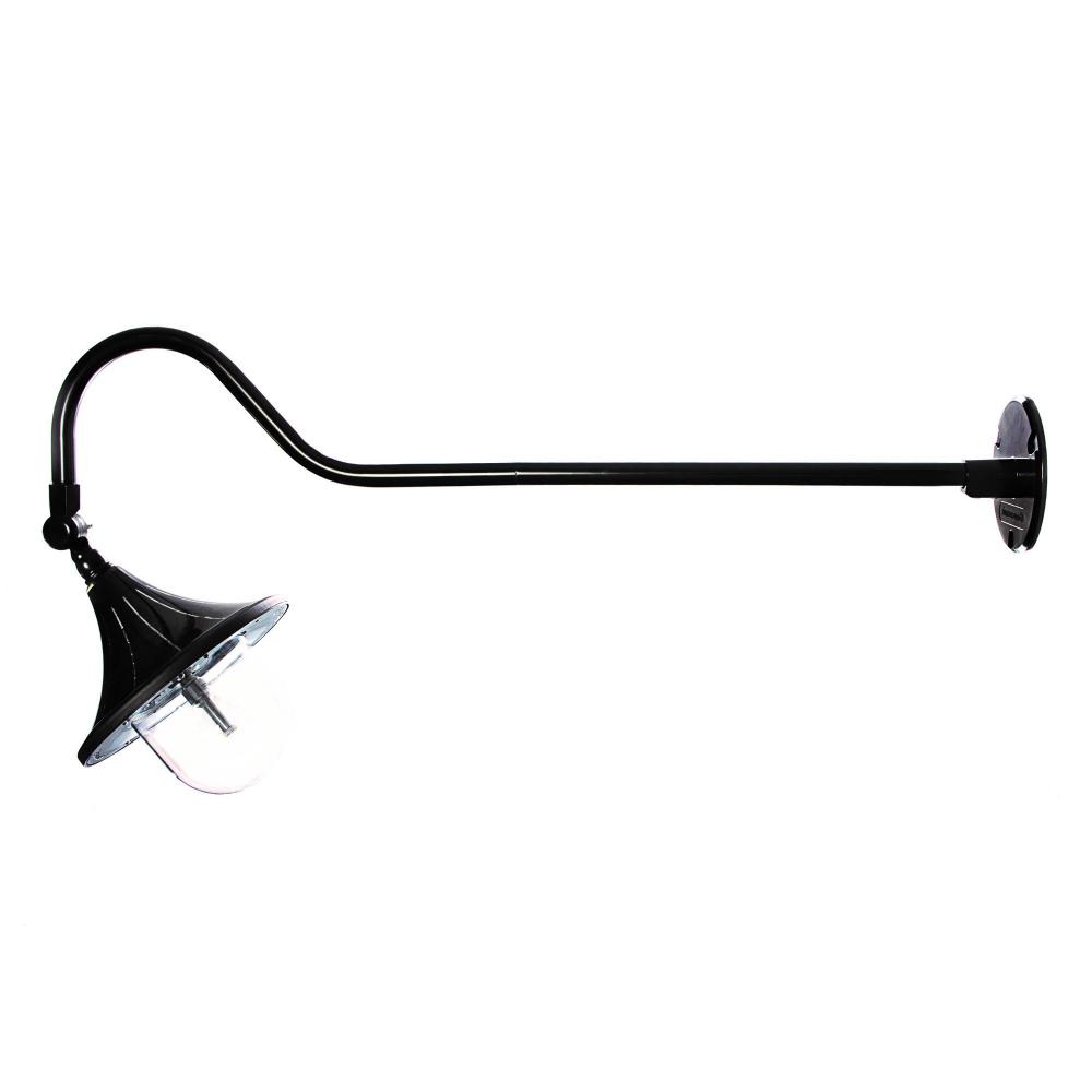 Plaza Solar Rlm Light With Adjustable Gooseneck Arm