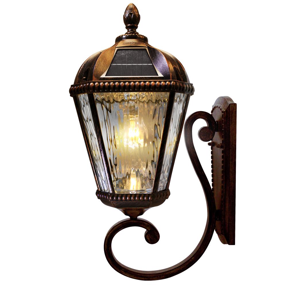 Royal Bulb Solar Lamp - Wall Mount - Brushed Bronze Finish