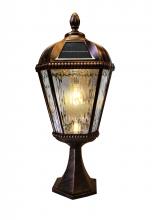 Gama Sonic 98B111 - Royal Bulb Solar Lamp - Pier Mount - Brushed Bronze Finish