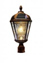 Gama Sonic 98B112 - Royal Bulb Solar Lamp - 3 Inch Fitter Mount  - Brushed Bronze Finish