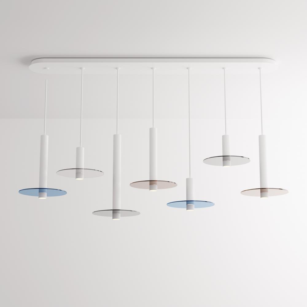 Combi Pendant Siete Combo, 3 x 6", 3 x 12", 1 x 6" Pendant Combo