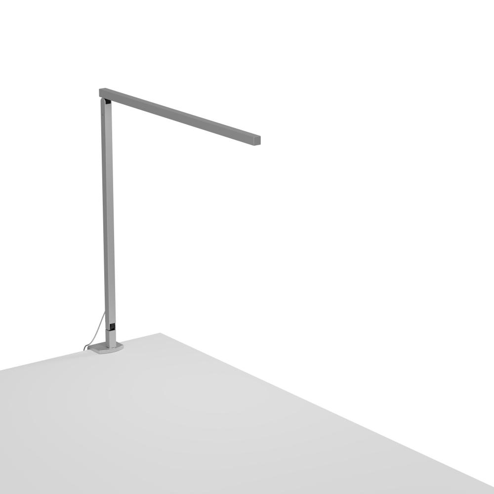 Z-Bar Solo Desk Lamp Gen 4 (Warm Light; Silver) with Desk Clamp