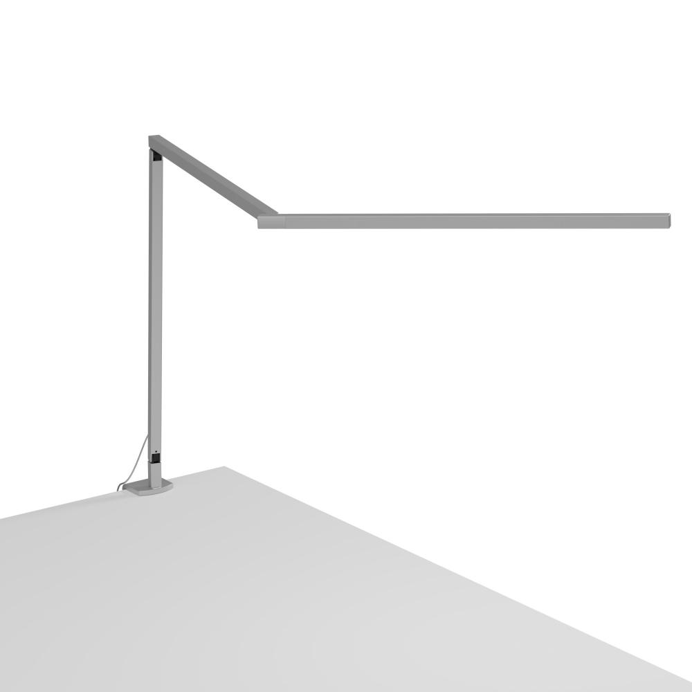 Z-Bar Desk Lamp Gen 4 (Warm Light; Silver) with Desk Clamp