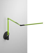 Koncept Inc AR3100-WD-GRN-HWS - Z-Bar mini Desk Lamp with Metallic Black hardwire wall mount (Warm Light; Green)