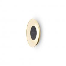 Koncept Inc RMW-09-SW-CCF-HW+18BD-GMW - Ramen Wall Sconce 9" (Charcoal Felt) with 18" back dish (Gold w/ Matte White Interior)