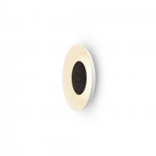 Koncept Inc RMW-09-SW-MTB-HW+18BD-MWT - Ramen Wall Sconce 9" (Matte Black) with 18" back dish (Matte White)