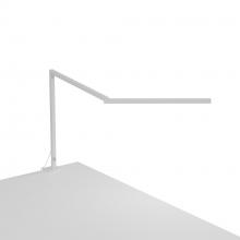 Koncept Inc ZBD3100-W-MWT-2CL - Z-Bar Mini Desk Lamp Gen 4 (Warm Light; Matte White) with Desk Clamp