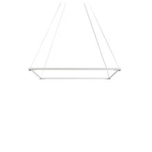 Koncept Inc ZBP-24-S-SW-MWT-CNP - Z-Bar Pendant Medium Square, Soft Warm, Matte White, 26" x 26"