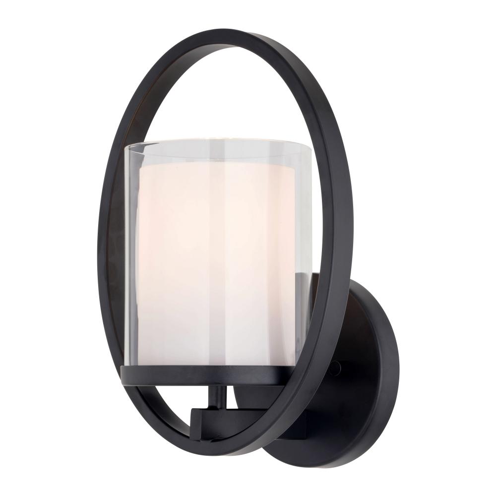 Princeton 8-in. Wall Light Black