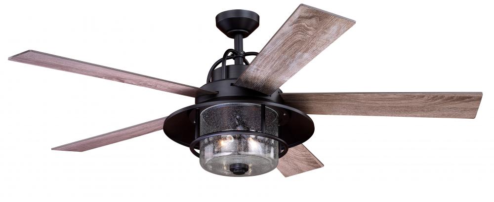 Charleston 56-in LED Ceiling Fan New Bronze