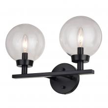 Vaxcel International W0431 - Lander 2 Light Vanity Matte Black