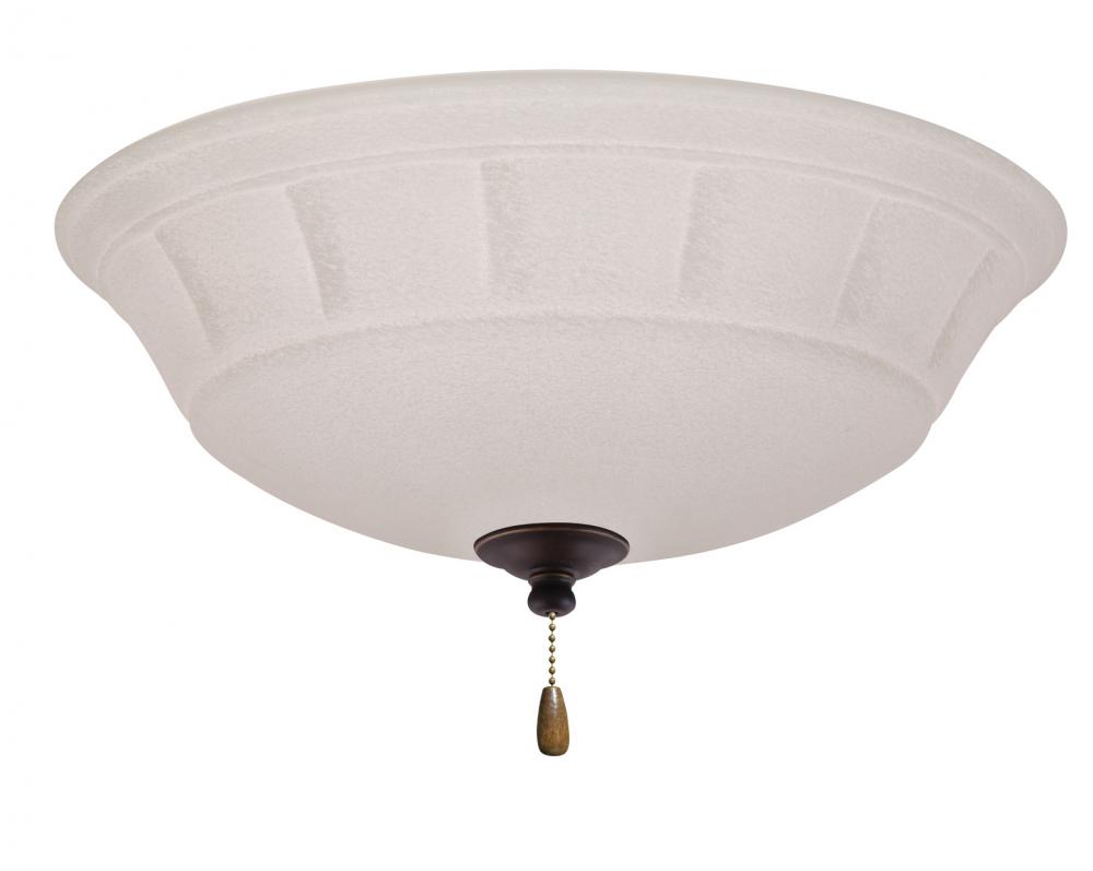 GRANDE WHITE MIST LED LIGHT FIXTURE IN GOLDEN ESPRESSO