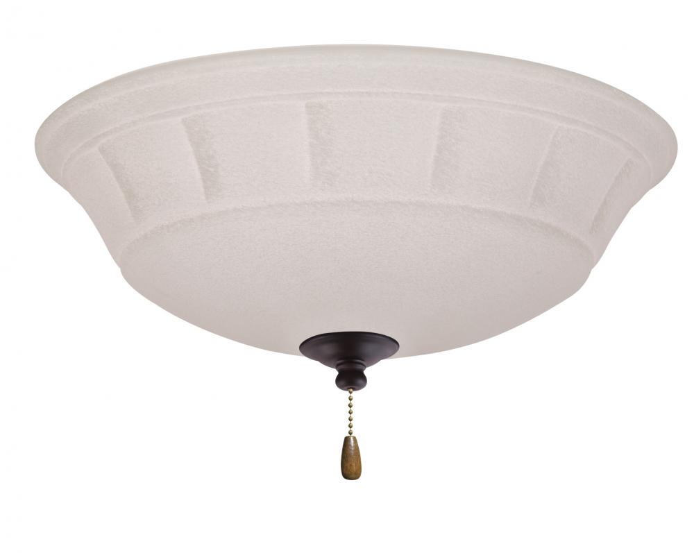 GRANDE WHITE MIST LED LIGHT FIXTURE IN OIL RUBBED BRONZE