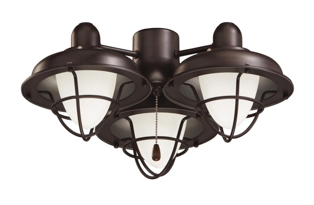 LK40ORB - BOARDWALK CAGE LIGHT KIT IN OIL RUBBED BRONZE