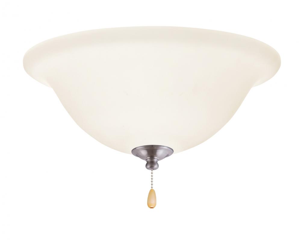 OPAL MATTE LED LIGHT FIXTURE IN BRUSHED STEEL