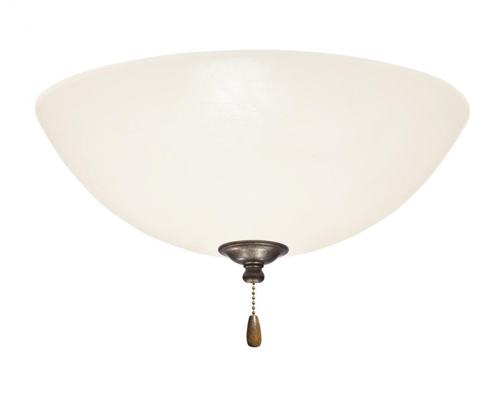 LK81VS - OPAL MATTE LIGHT FIXTURE IN VINTAGE STEEL