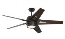 Kathy Ireland Home by Luminance Brands CF550DMORB - LUXE ECO IN OIL RUBBED BRONZE HOUSING, DARK MAHOGANY BLADES