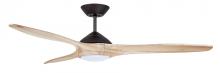 Kathy Ireland Home by Luminance Brands CF315NA60ORB - 60 IN LINDBERGH ECO IN OIL RUBBED BRONZE WITH NATURAL BLADES