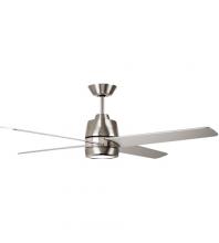 Kathy Ireland Home by Luminance Brands CF444BS - 54 IN ZEKE IN BRUSHED STEEL WITH POLISHED NICKEL ACCENTS