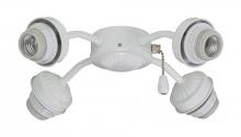 Kathy Ireland Home by Luminance Brands F440SW - FOUR-LIGHT ARM FITTER IN SATIN WHITE