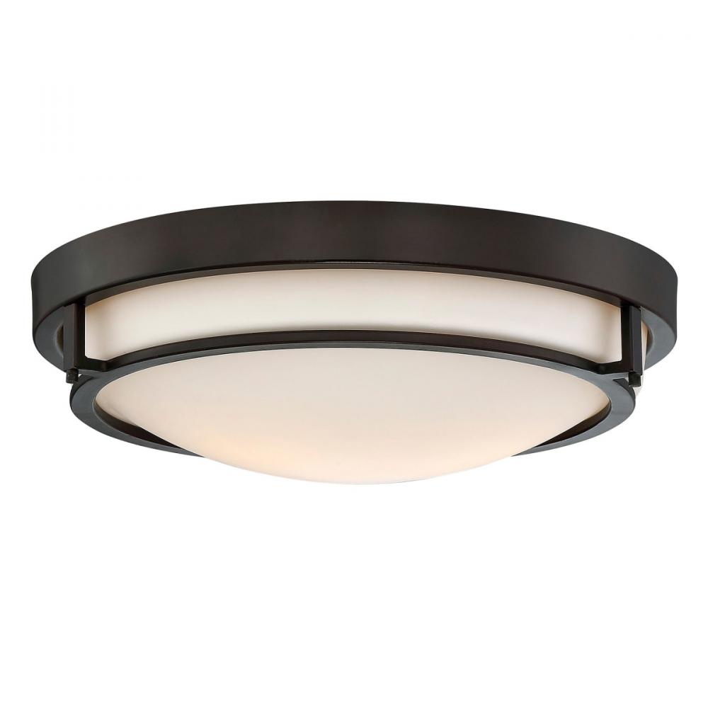 2 Light 13" Wide Flush Mount Bowl Ceiling Fixture