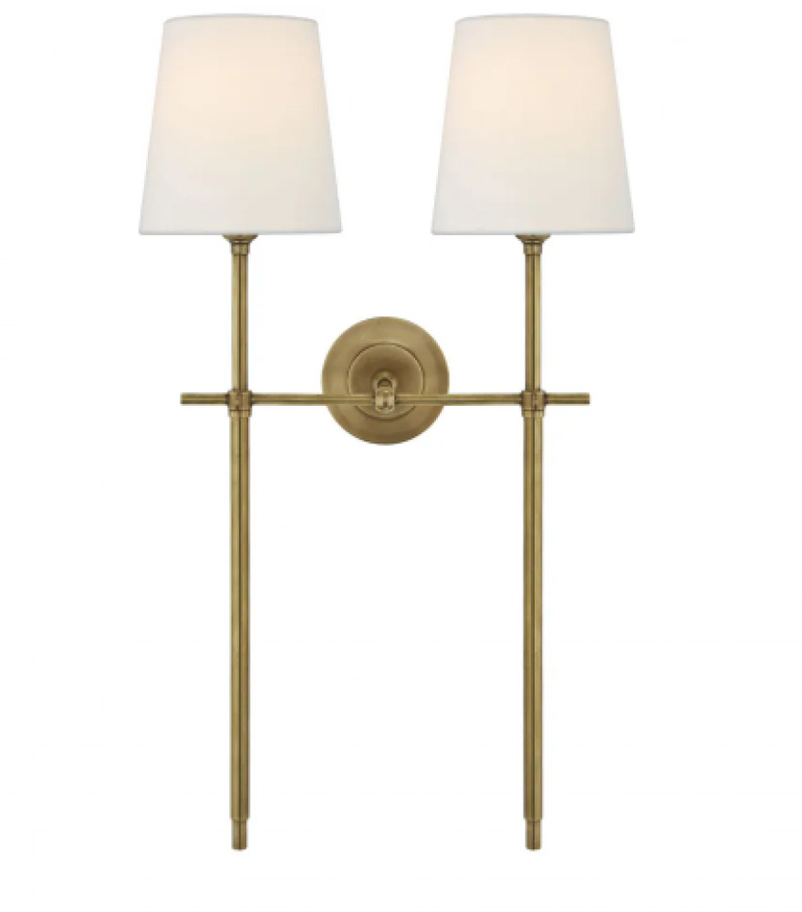 VC Bryant 2 Light Wall Sconce Brass