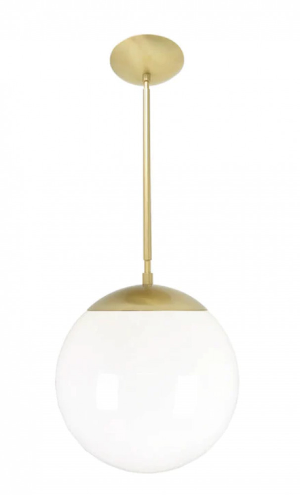 DUTTON BROWN CAP 12" PENDANT BRASS