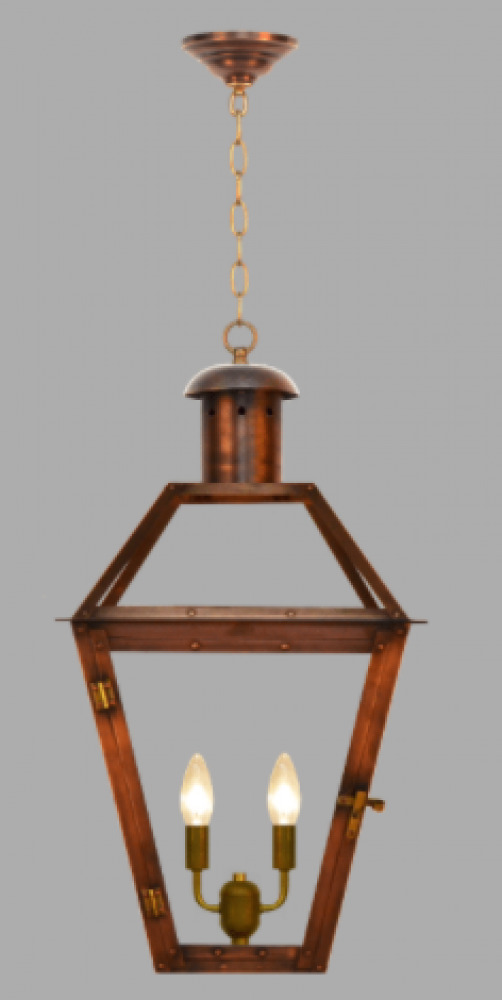 Coppersmith Georgetown 20" Lantern w/Chain Black