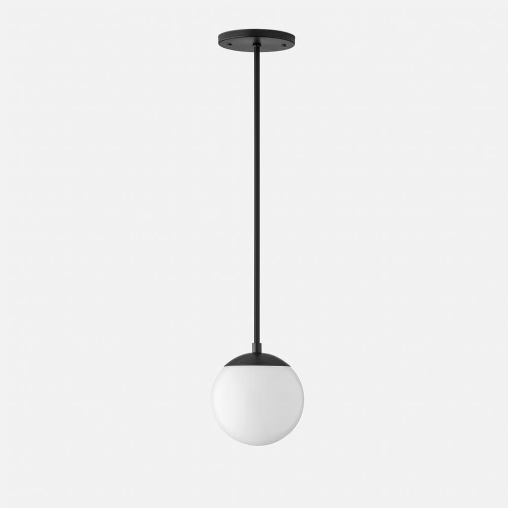 Luna Cord Pendant w/ 6" Shade - Black